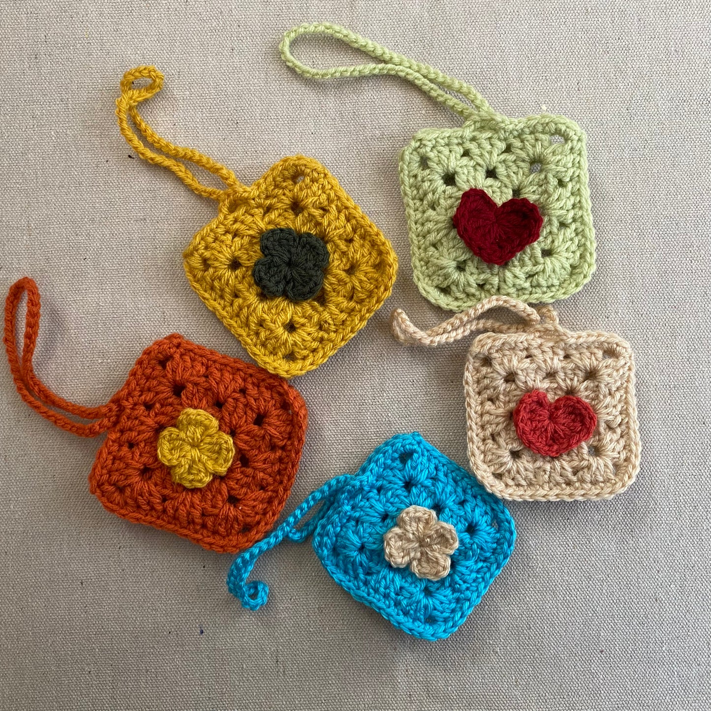 Small Crocheted pouches