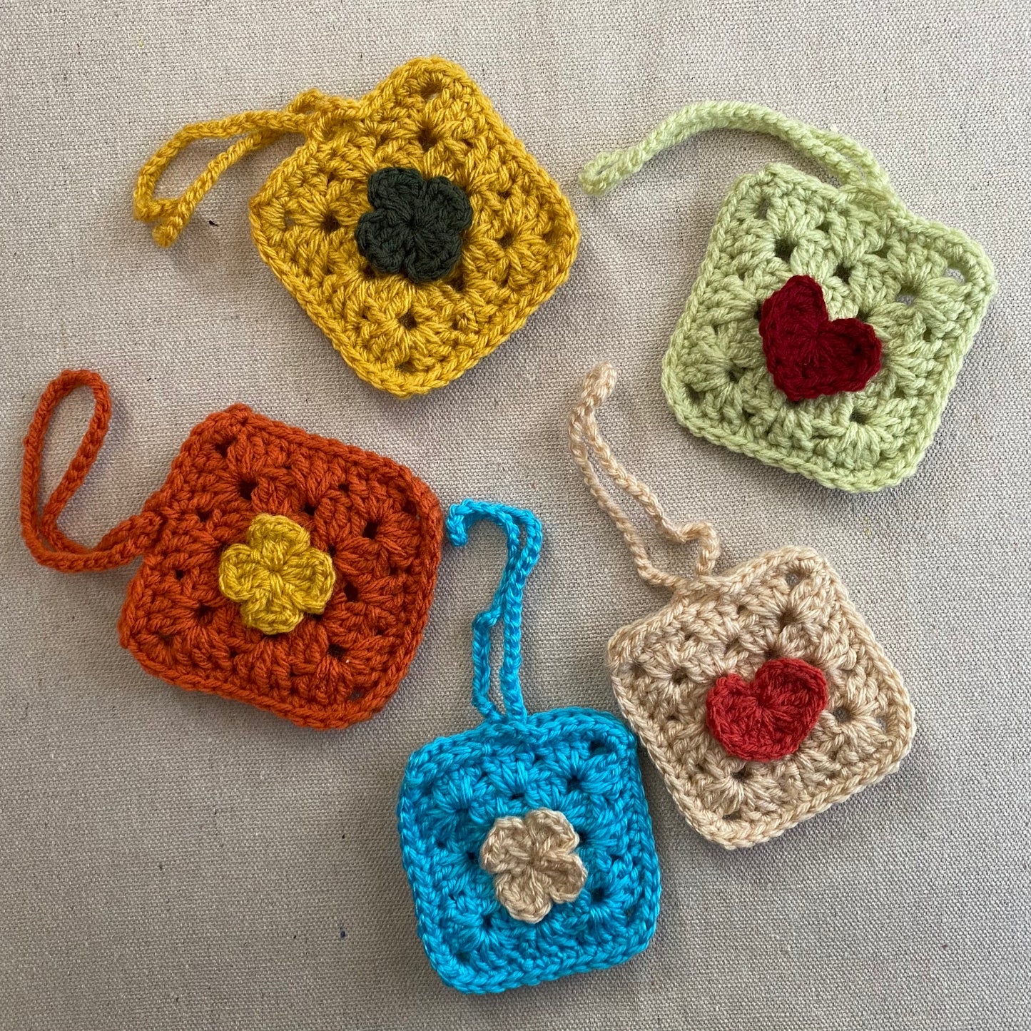 Small Crocheted pouches