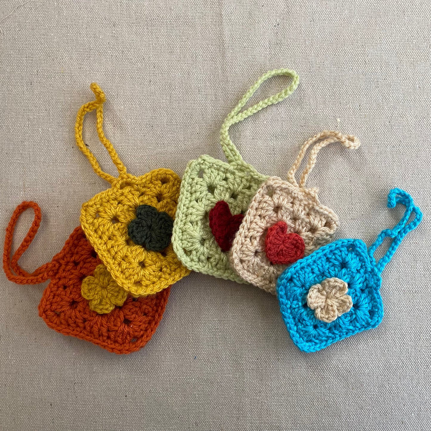 Small Crocheted pouches