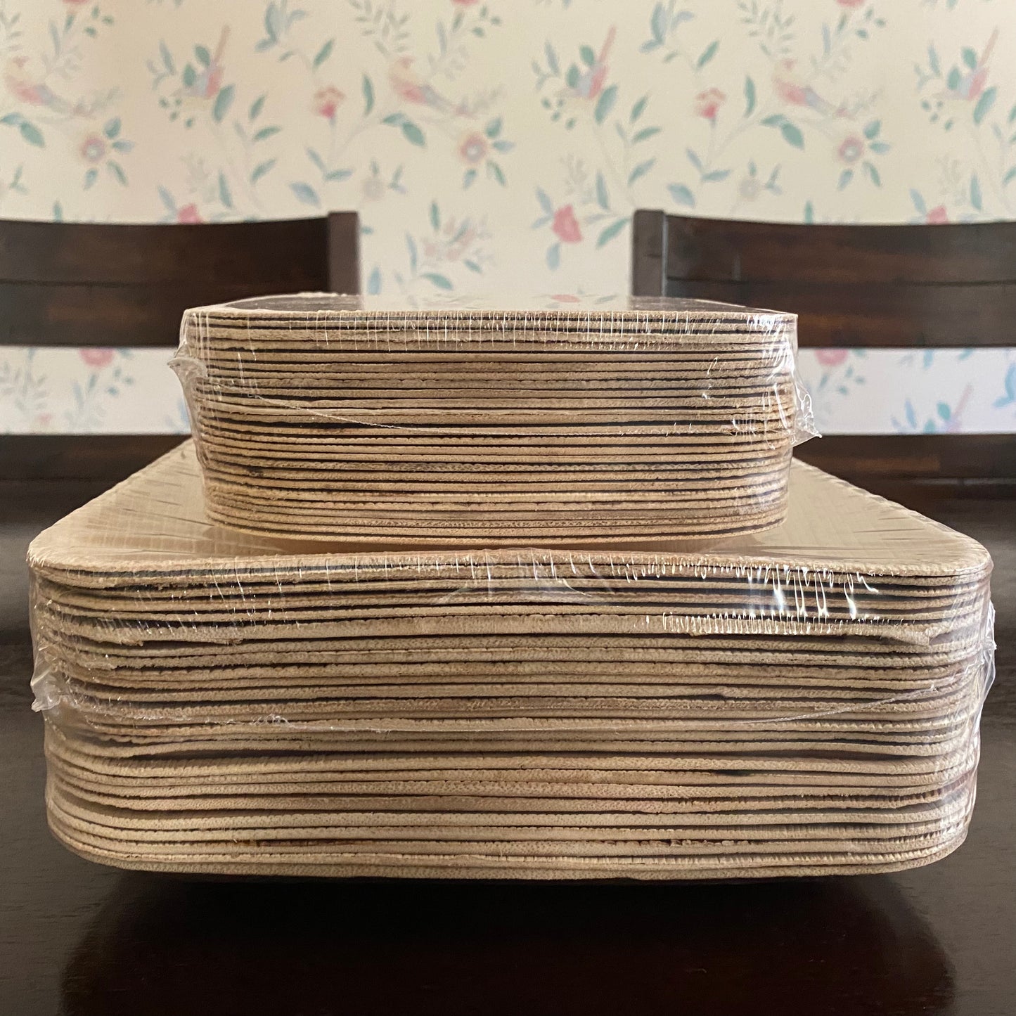 50 piece bundle - 25 10" square plates + 25 7" square Plates